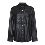 Zwarte Faux Suede Shirt Isabel Marant , Black , Dames