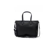 Zwarte en Zilveren Parker Handtas Marc Ellis , Black , Dames