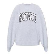 Sweatshirt met logo Rotate Birger Christensen , Gray , Dames