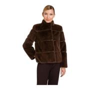 Polyester Jas Twinset , Brown , Dames