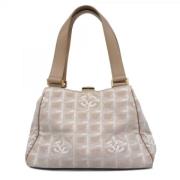 Pre-owned Nylon chanel-bags Chanel Vintage , Beige , Dames