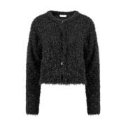 Lynn Cardigan Knit-ted , Black , Dames