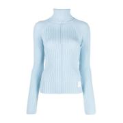 Blauwe Geribbelde Turtleneck Sweater Marc Jacobs , Blue , Dames