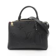 Pre-owned Canvas handbags Louis Vuitton Vintage , Black , Dames