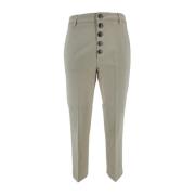 Gabardine Damesbroek in Latte Dondup , Beige , Dames