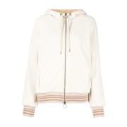 Beige Casual Full Zip Sweatshirt Eleventy , Beige , Dames