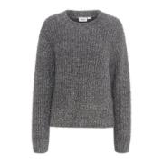 Zilver Gebreide Pullover Trui Saint Tropez , Gray , Dames