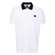 Gebreid poloshirt in het wit Paul & Shark , White , Heren