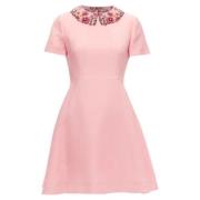 Pre-owned Wool dresses Valentino Vintage , Pink , Dames