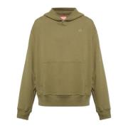 Sweatshirt S-Macs-Hood-Megoval-D Diesel , Green , Heren