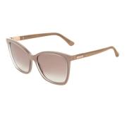 Beige Acetaat Zonnebril voor Vrouwen Jimmy Choo , Beige , Dames