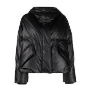 Zwarte Puffer & Down Jas MM6 Maison Margiela , Black , Dames