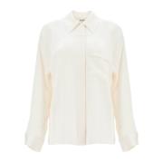 Glanzende zakblouse Filippa K , Beige , Dames