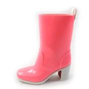 Pre-owned Plastic boots Christian Louboutin Pre-owned , Pink , Dames