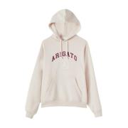 Beige Uni. Bedrukte Hoodie Jas Axel Arigato , Beige , Heren