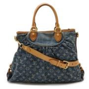 Pre-owned Denim louis-vuitton-bags Louis Vuitton Vintage , Blue , Dame...