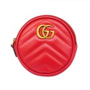 Pre-owned Leather wallets Gucci Vintage , Red , Dames