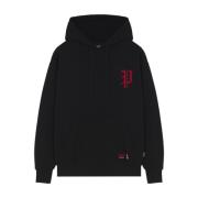 Zwarte Hoodie Trui Moderne Stijl Propaganda , Black , Heren