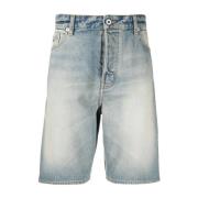 Blauwe Casual Katoenen Shorts Kenzo , Blue , Heren