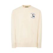 Jacquard Snoopy Sweaters MC2 Saint Barth , Beige , Heren