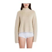 Chunky Loose Sweater Calvin Klein , Beige , Dames