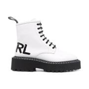 Patrol II borstel logo booties Karl Lagerfeld , White , Dames