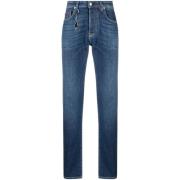 Blauwe Straight Jeans met 5 Zakken Paul & Shark , Blue , Heren