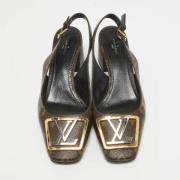 Pre-owned Canvas heels Louis Vuitton Vintage , Brown , Dames