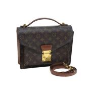 Pre-owned Canvas handbags Louis Vuitton Vintage , Brown , Dames