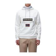 Winter hoodie Rainforest stijl Napapijri , White , Heren