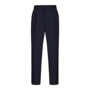 Elegante Stretch Viscose Broek Manuel Ritz , Blue , Heren