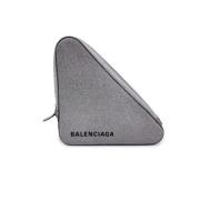 Pre-owned Canvas clutches Balenciaga Vintage , Gray , Dames