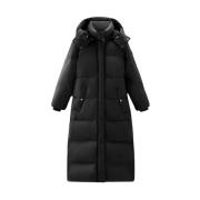 Zwarte Aurora Lange Parka Woolrich , Black , Dames