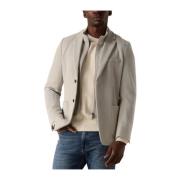 Elegante witte jas voor heren Gentiluomo , Beige , Heren