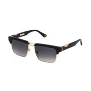 Origins Zonnebril Zwarte Metalen Frame Police , Black , Heren