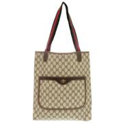 Pre-owned Canvas gucci-bags Gucci Vintage , Beige , Dames