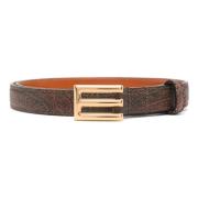 Rode Elegant Riem Etro , Red , Heren