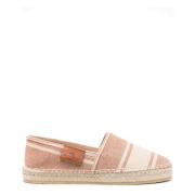 Gestreepte canvas espadrilles in bruin Etro , Brown , Dames