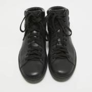 Pre-owned Leather sneakers Gucci Vintage , Black , Heren