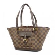 Pre-owned Canvas louis-vuitton-bags Louis Vuitton Vintage , Brown , Da...