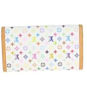 Pre-owned Canvas wallets Louis Vuitton Vintage , White , Dames