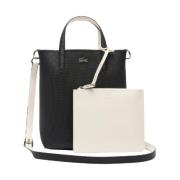 Omkeerbare Tote Tas in Noir Farine Lacoste , Multicolor , Dames