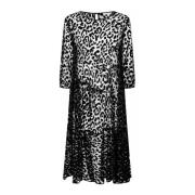 Mesh Jurk met Lange Mouwen Masai , Black , Dames