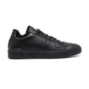 Zwarte Leren Lo-Top Sneakers Philipp Plein , Black , Heren