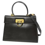 Pre-owned Leather handbags Salvatore Ferragamo Pre-owned , Black , Dam...