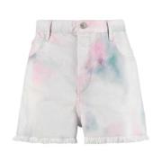 Tie-Dye Denim Shorts Ultiem Comfort Isabel Marant , Multicolor , Dames