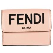 Pre-owned Leather wallets Fendi Vintage , Pink , Dames