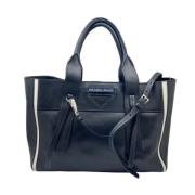 Pre-owned Leather totes Prada Vintage , White , Dames