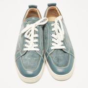 Pre-owned Leather sneakers Christian Louboutin Pre-owned , Gray , Here...