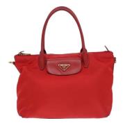 Pre-owned Fabric prada-bags Prada Vintage , Red , Dames